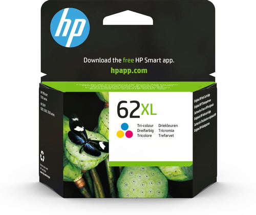 HP 62XL High Yield Tri-color Original Ink Cartridge HP 62XL High Yield Tri-color Original Ink Cartridge